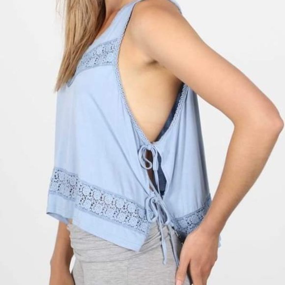 Embroidered Side Tye Top By POL - Picture 3 of 4